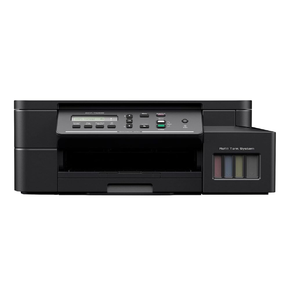 BROTHER AIO Ink Tank Refill System Printer with Wireless and Mobile Printing (DCP-T520W) - 1 Year Warranty