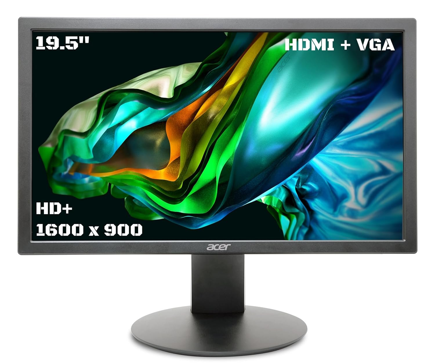 ACER 19.5-Inch Monitor VGA/HDMI (K202QMBI) with 3-Year Warranty