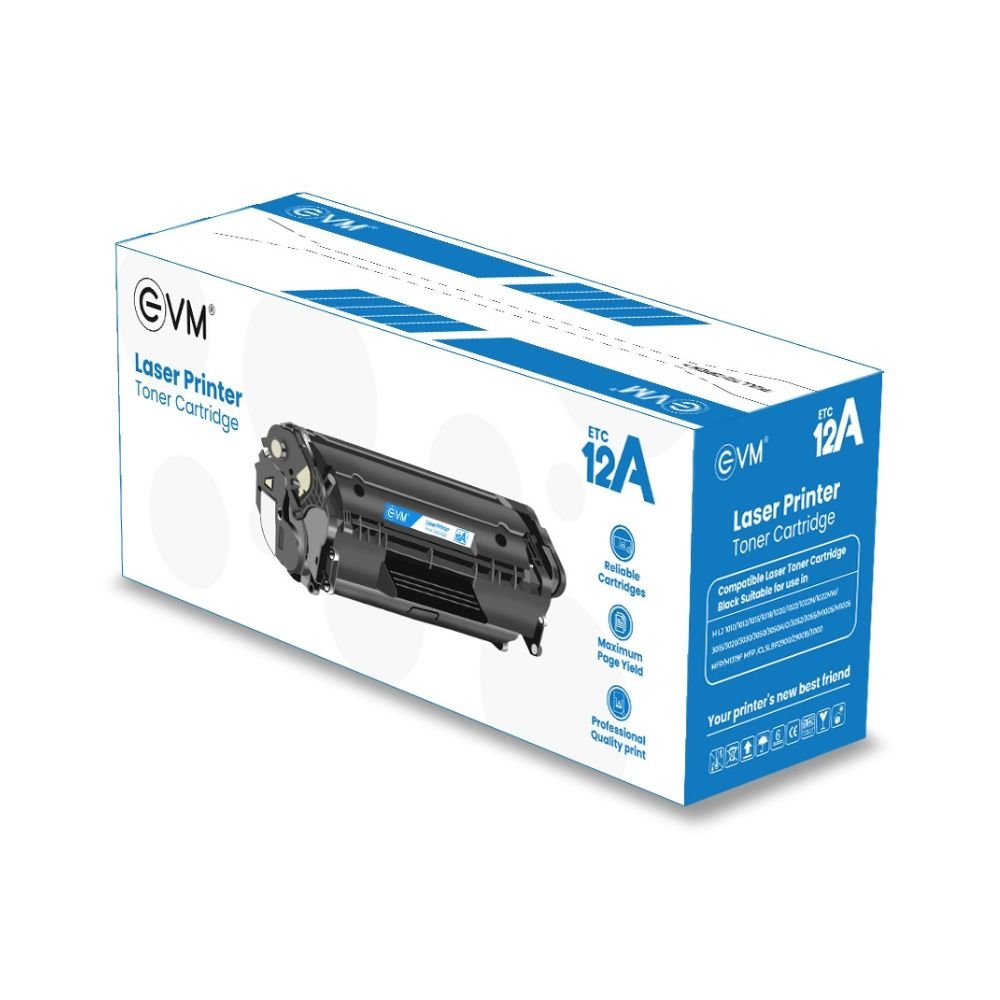 EVM 12A Toner Cartridge for Laser Printer – Black (ETC12A) - Image 2